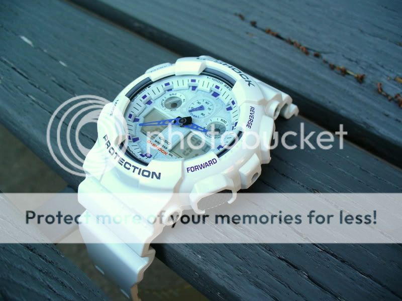 White G-Shock  (GA100-7A) GSHOCKS004